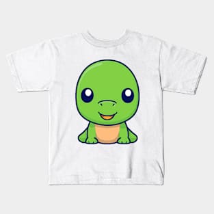 green baby turtle Kids T-Shirt